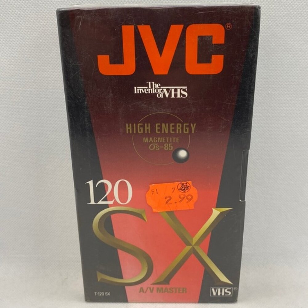 JVC T-120 SX High Energy Blank VHS Tape Factory Sealed